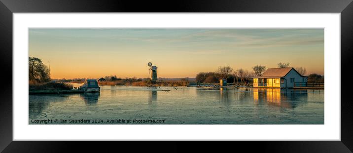 First Light St Benet's Mill Framed Mounted Print by Ian Saunders