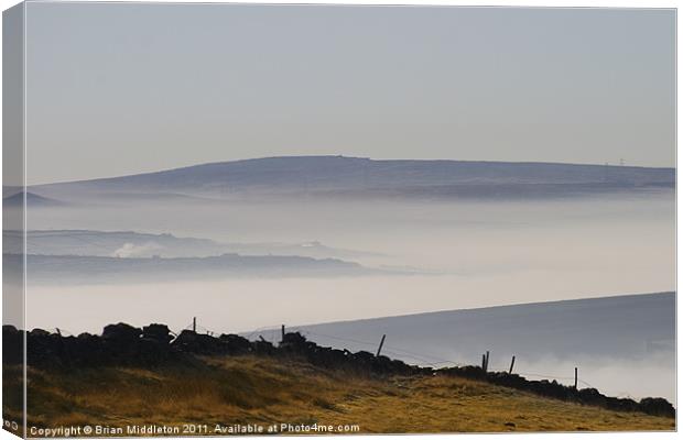Yorkshire Moors Canvas Print by Brian Middleton