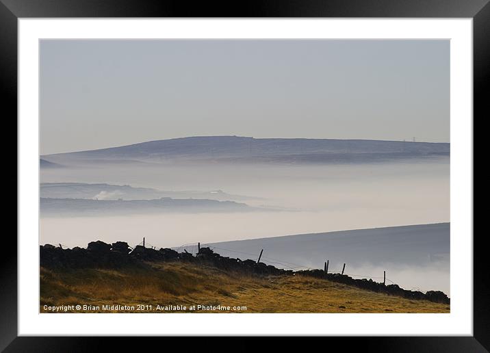 Yorkshire Moors Framed Mounted Print by Brian Middleton