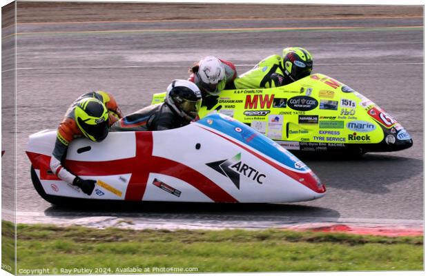 RKB-BMCRC F1 & F2 Sidecars - Brands Hatch 2022 Canvas Print by Ray Putley