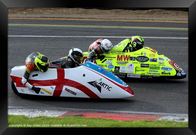 RKB-BMCRC F1 & F2 Sidecars - Brands Hatch 2022 Framed Print by Ray Putley