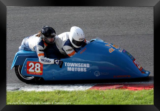 RKB-BMCRC F1 & F2 Sidecars - Brands Hatch 2022 Framed Print by Ray Putley