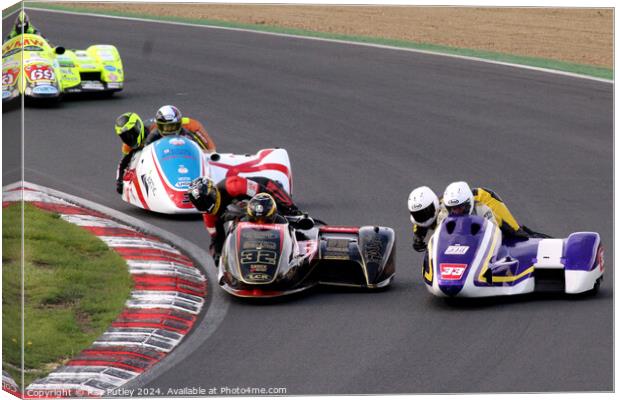 RKB-BMCRC F1 & F2 Sidecars - Brands Hatch 2022 Canvas Print by Ray Putley