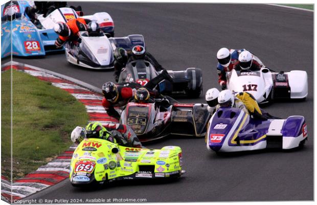 RKB-BMCRC F1 & F2 Sidecars - Brands Hatch 2022 Canvas Print by Ray Putley