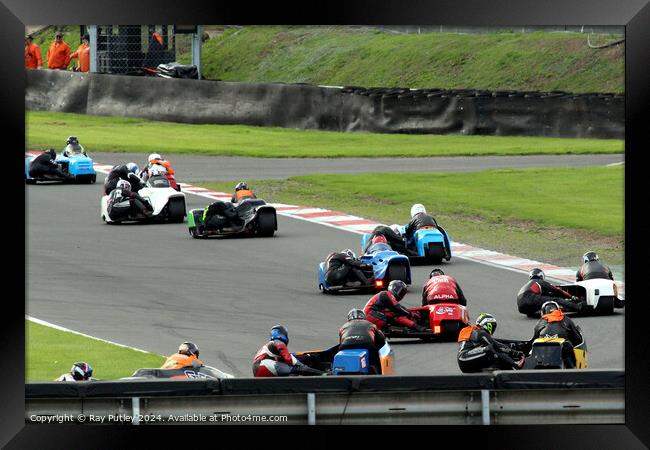 RKB-BMCRC F1 & F2 Sidecars - Brands Hatch 2022 Framed Print by Ray Putley