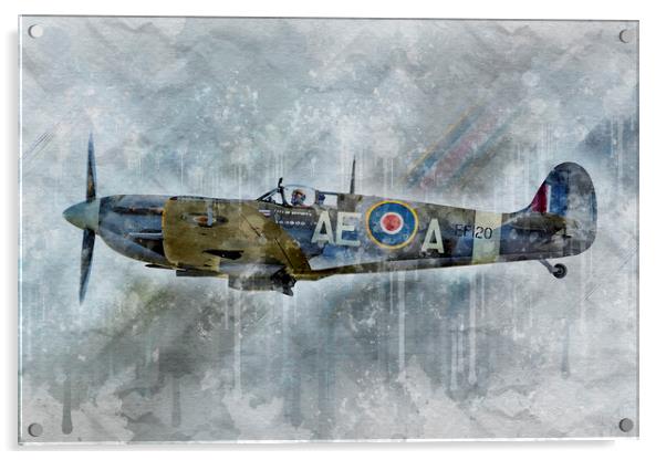 Supermarine Spitfire LF Mk.Vb EP120 Acrylic by J Biggadike