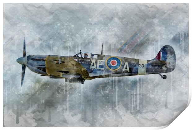 Supermarine Spitfire LF Mk.Vb EP120 Print by J Biggadike