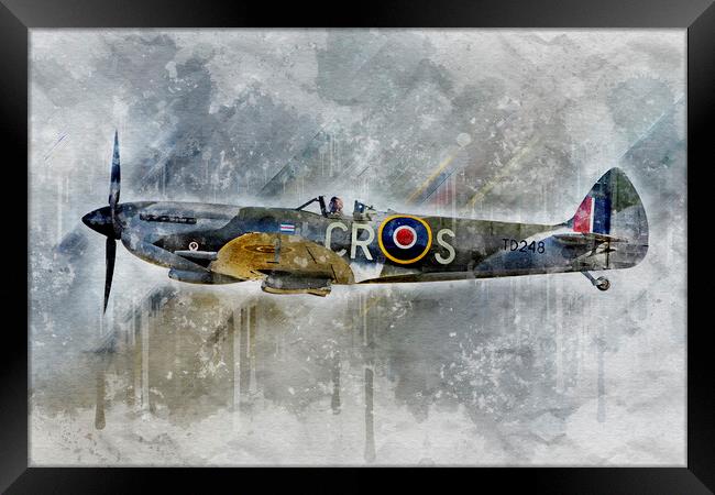 Supermarine Spitfire Mk XVI TD248 Framed Print by J Biggadike
