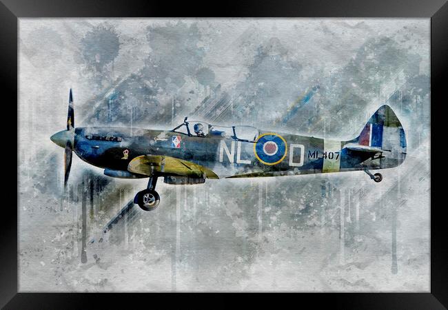 Supermarine Spitfire T.IX ML407 Framed Print by J Biggadike
