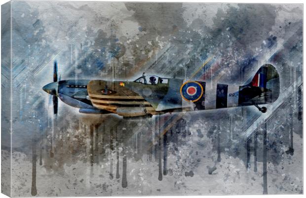 Supermarine Spitfire HF Mk.IX RR232 Canvas Print by J Biggadike