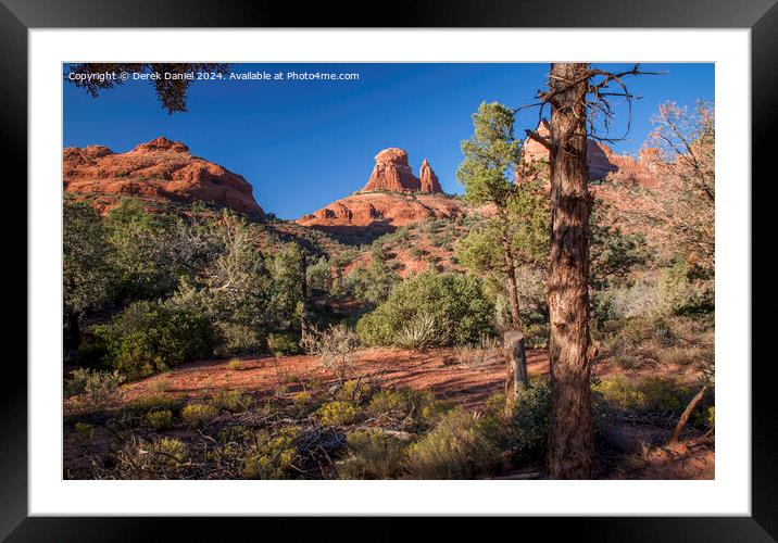 Schnebly Hill Road Scenic Drive, Sedona Framed Mounted Print by Derek Daniel