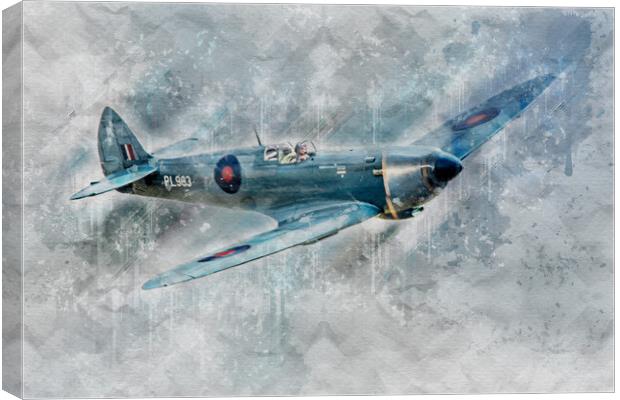 Supermarine Spitfire Mk XI PL983 Canvas Print by J Biggadike