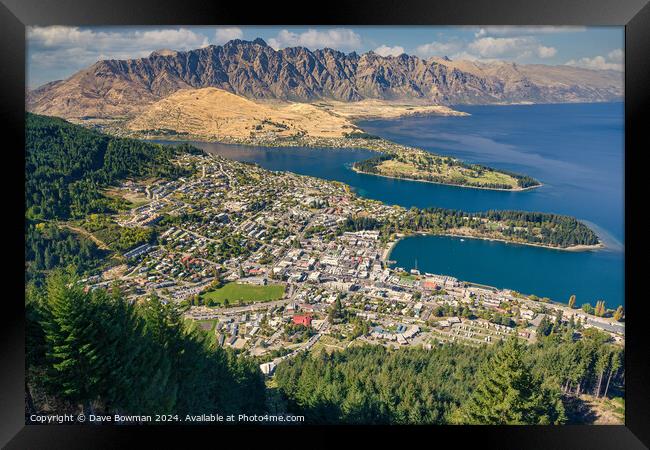 Queenstown Framed Print by Dave Bowman