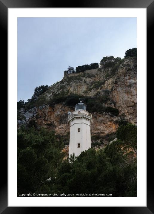 The Cefalu Lighthouse Framed Mounted Print by DiFigiano Photography