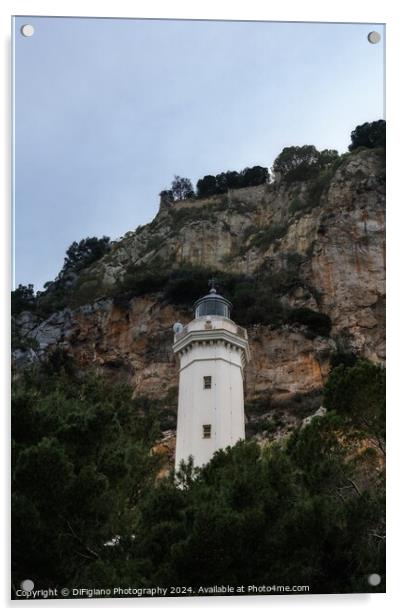 The Cefalu Lighthouse Acrylic by DiFigiano Photography