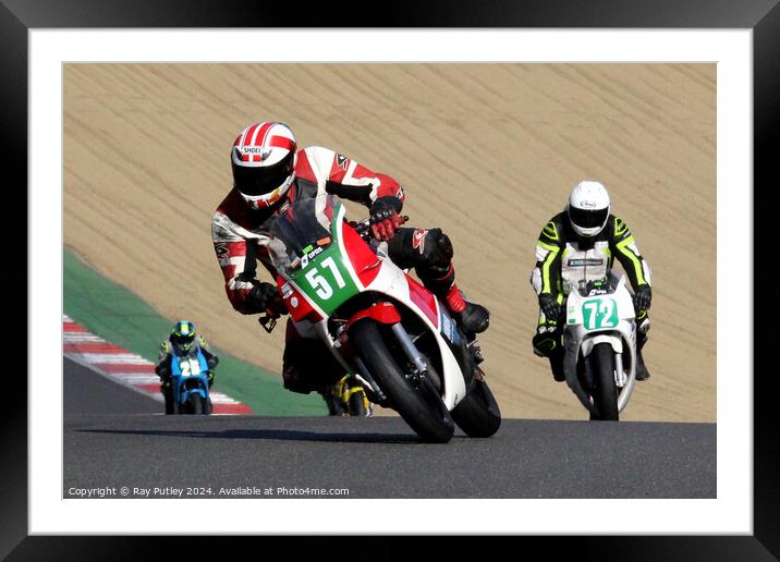 Yamaha Past Masters  - Yamaha TZR250 Racing on the Framed Mounted Print by Ray Putley