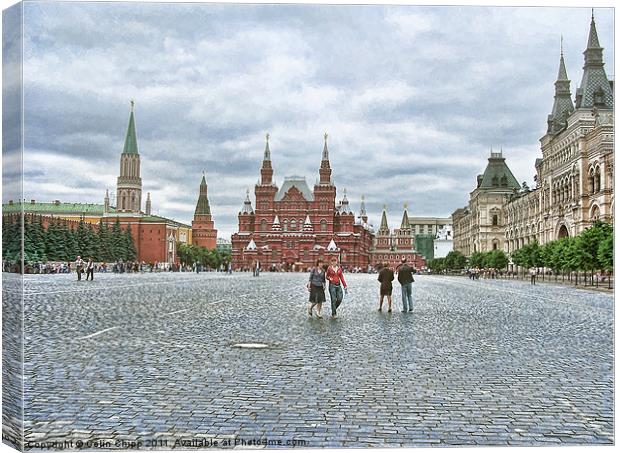 Red Square Canvas Print by Colin Chipp