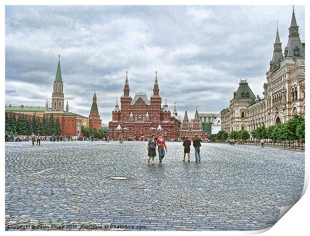 Red Square Print by Colin Chipp