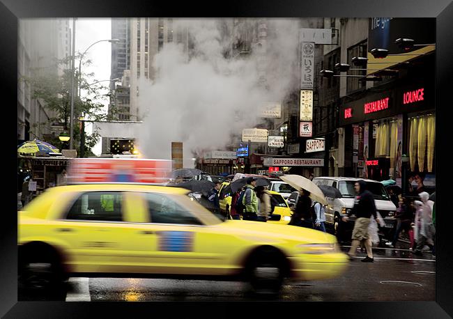 New York Taxi Framed Print by david harding