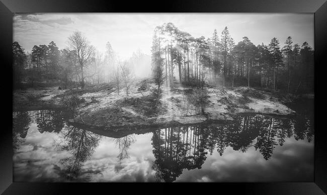 Misty Sunrise Tarn Hows Framed Print by Tim Hill