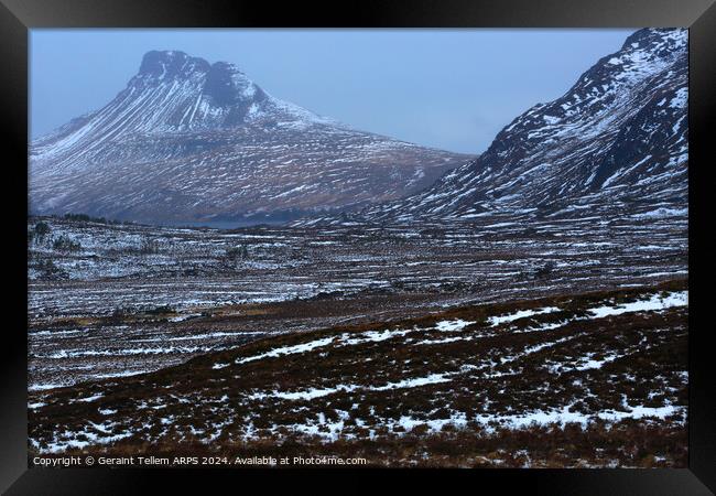 Stac Pollaidh, Assynt, Highland, Scotland Framed Print by Geraint Tellem ARPS