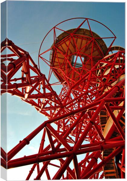 2012 Olympics ArcelorMittal Orbit Tower Canvas Print by Andy Evans Photos