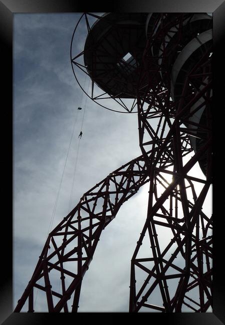 2012 Olympics ArcelorMittal Orbit Tower Framed Print by Andy Evans Photos