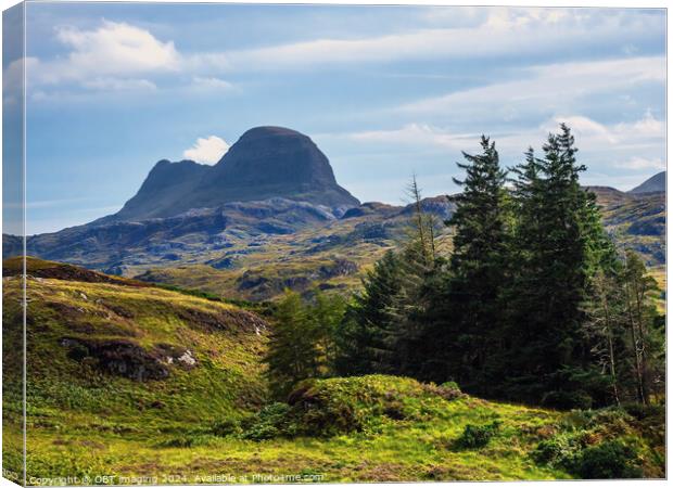 Suliven Mountain Assynt Scottish Highlands Canvas Print by OBT imaging