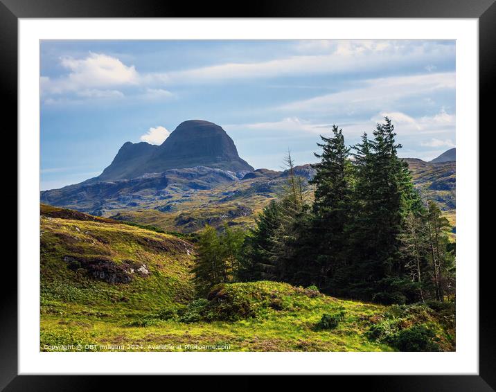 Suliven Mountain Assynt Scottish Highlands Framed Mounted Print by OBT imaging