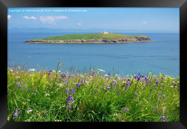 Llyn Peninsula Coast in Summer Wales Framed Print by Pearl Bucknall