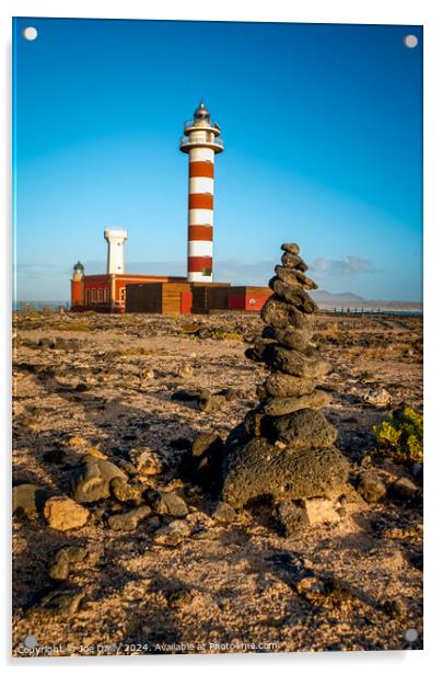  El Faro de Tostón Lighthouse Acrylic by Joe Dailly