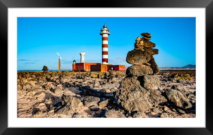  El Faro de Tostón Lighthouse  Framed Mounted Print by Joe Dailly