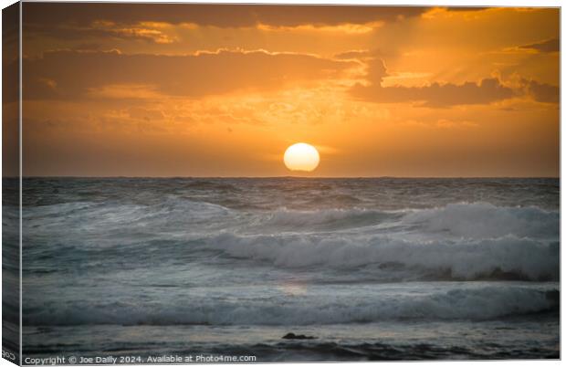 Sunset in Fuertaventura Canvas Print by Joe Dailly