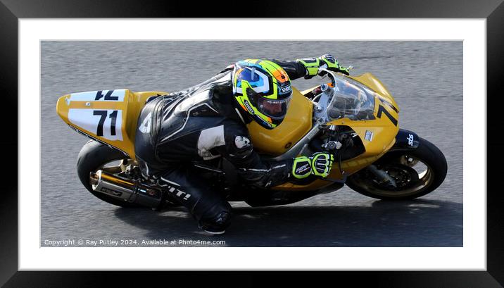Thunderbike Extreme & Ultra Motorcycle Racing. Framed Mounted Print by Ray Putley