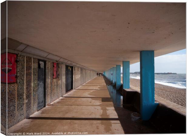 Bottle Alley. A sheltered coastal walk. Canvas Print by Mark Ward