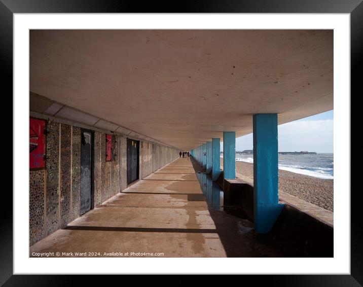 Bottle Alley. A sheltered coastal walk. Framed Mounted Print by Mark Ward