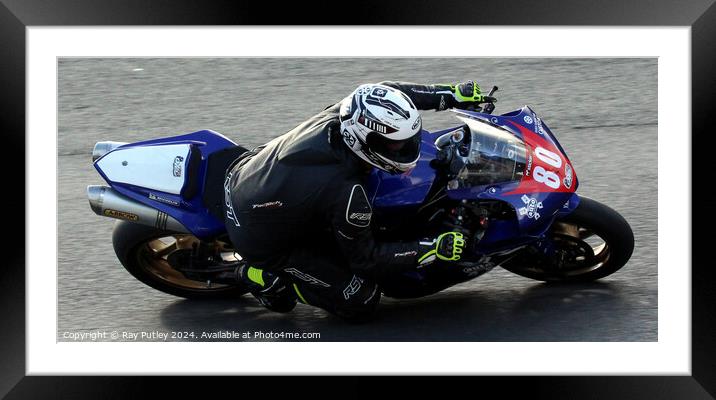 Thunderbike Extreme & Ultra Motorcycle Racing. Framed Mounted Print by Ray Putley