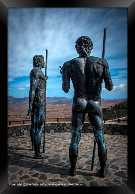 Fuertaventura Statues Guise and Ayose Framed Print by Joe Dailly