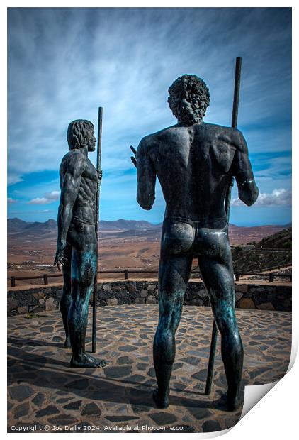 Fuertaventura Statues Guise and Ayose Print by Joe Dailly