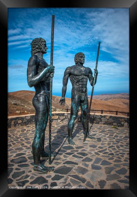 Fuertaventura Statues Guise and Ayose  Framed Print by Joe Dailly