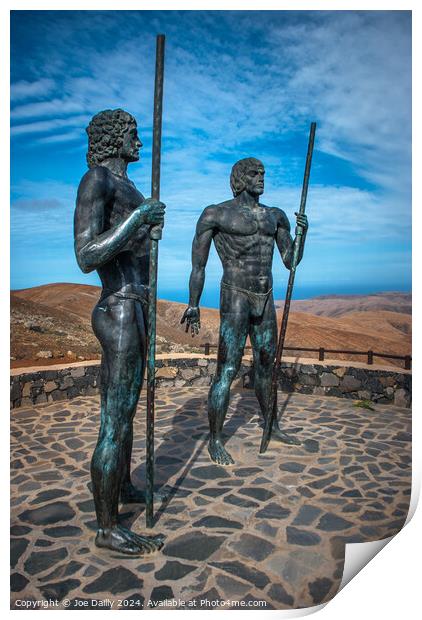 Fuertaventura Statues Guise and Ayose  Print by Joe Dailly