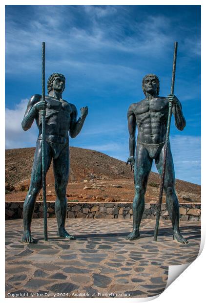 Fuertaventura Statues Guise and Ayose  Print by Joe Dailly