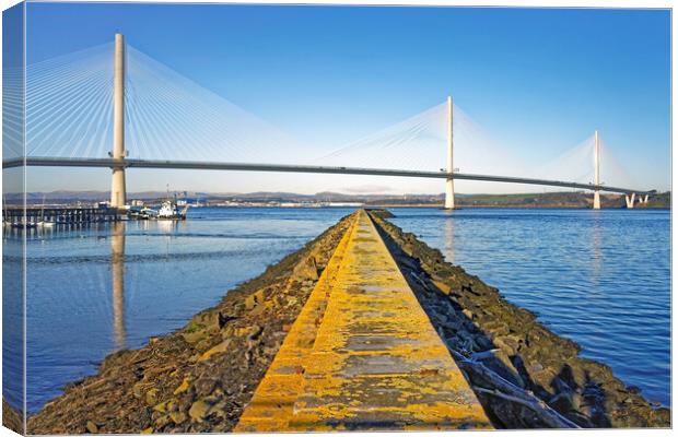 The Queensferry Crossing Canvas Print by Darren Galpin