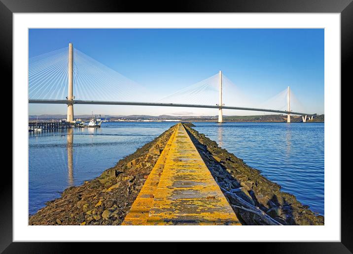 The Queensferry Crossing Framed Mounted Print by Darren Galpin