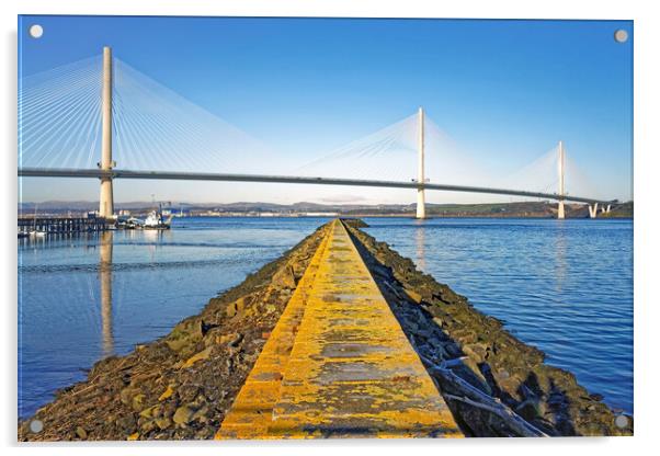 The Queensferry Crossing Acrylic by Darren Galpin