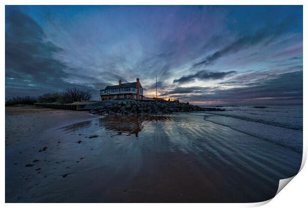 Brancaster beach at sunset  Print by Gary Pearson