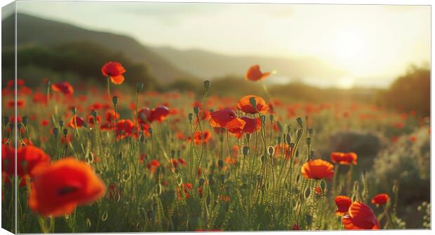 Poppy Field Canvas Print by Airborne Images