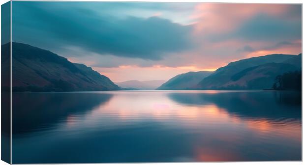 Ullswater Lake District Canvas Print by Steve Smith