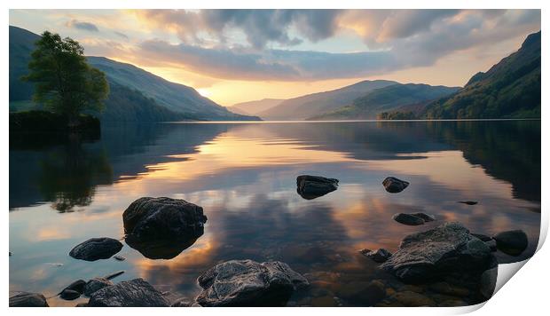 Ullswater Lake District Print by Steve Smith