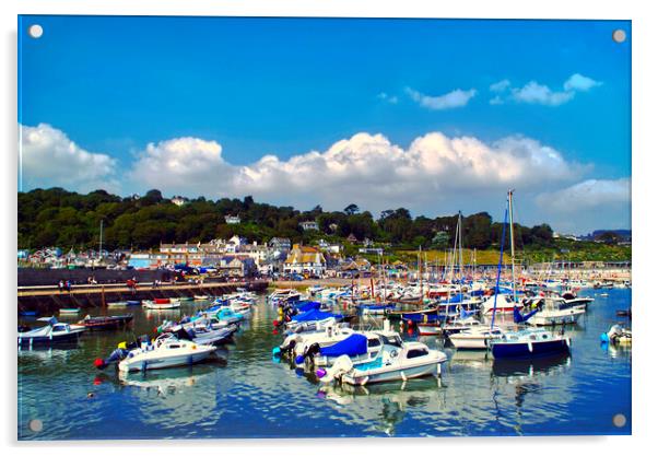 Lyme Regis Acrylic by Alison Chambers